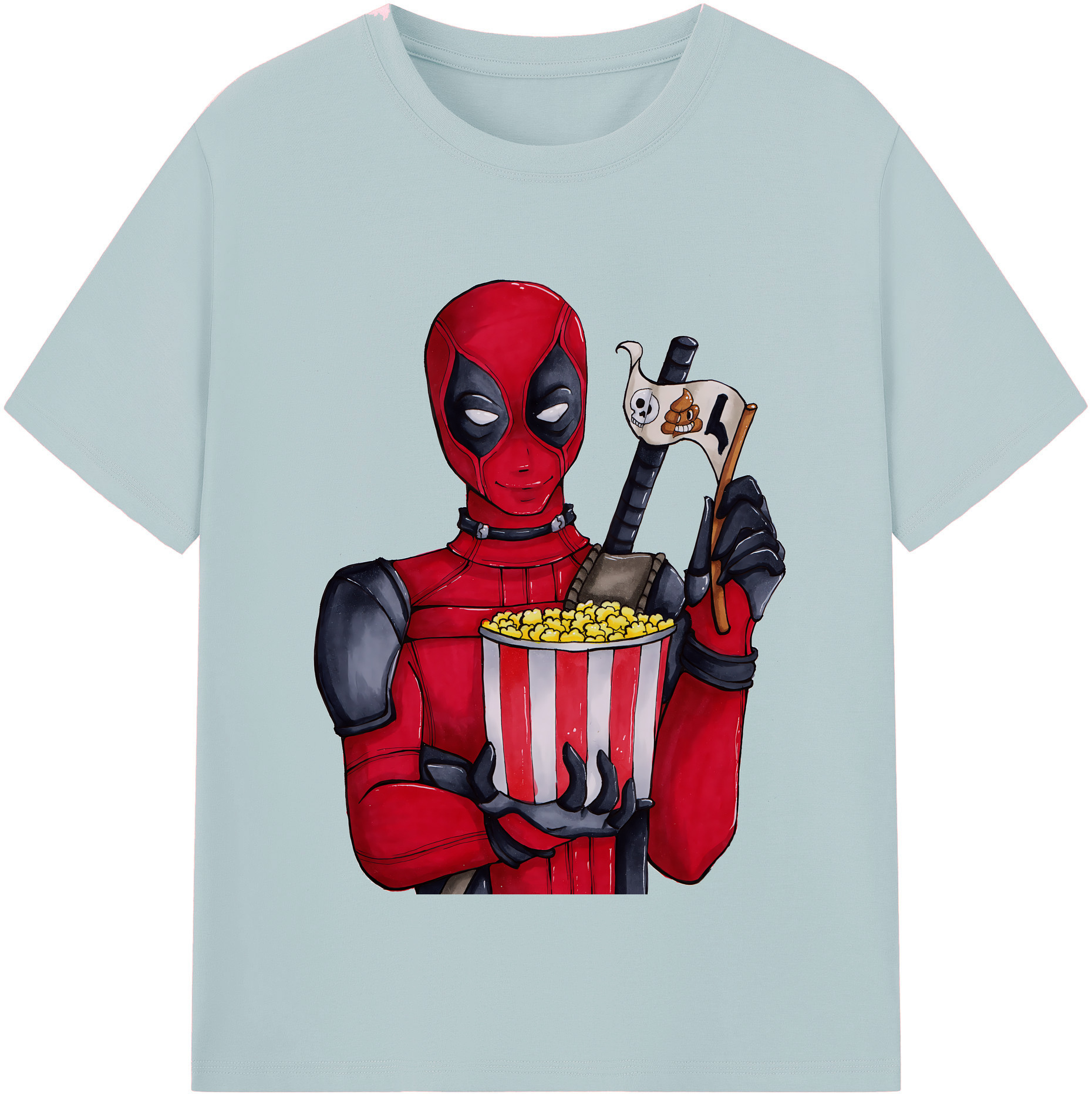 （画像用） Deadpool デッドプール 綿100％半袖Tシャツ（フロントプリント）